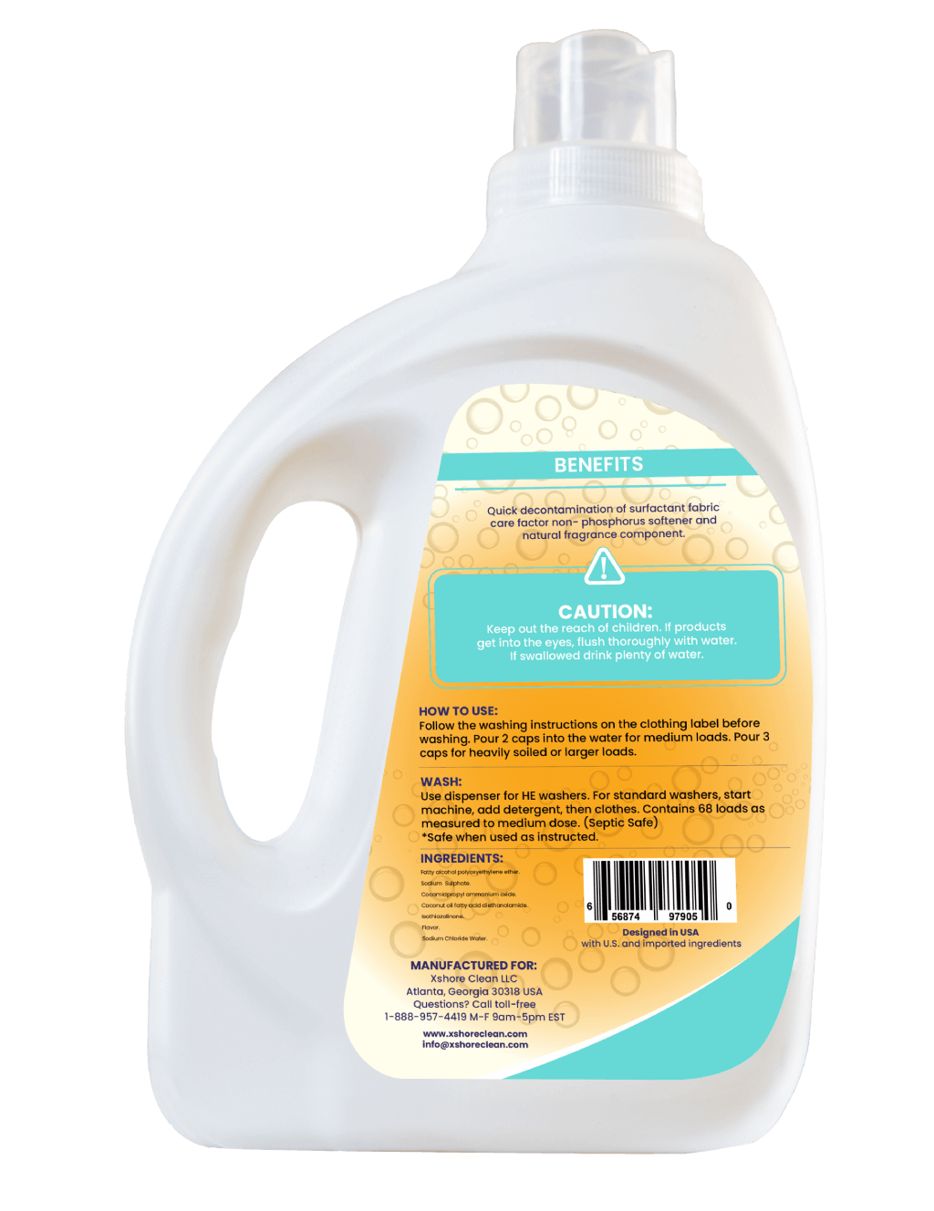 FRAGRANCE-FREE LAUNDRY DETERGENT (BOX of 6)
